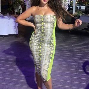 snake skin dress